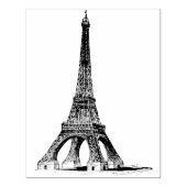 Eiffeltoren met Shadow  Rubber Art Stamp Rubberstempel (Afrduk)