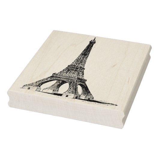 Eiffeltoren met Shadow  Rubber Art Stamp Rubberstempel (Stempel)