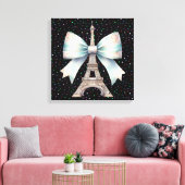 Eiffeltoren met Sierkussen Canvas Afdruk (Insitu (Woonkamer))