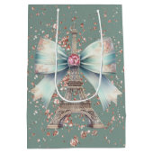 Eiffeltoren met strik medium cadeauzakje (Achterkant)
