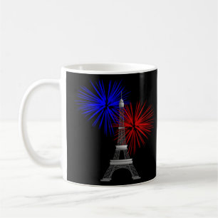 Eiffeltoren met vuurwerk koffiemok