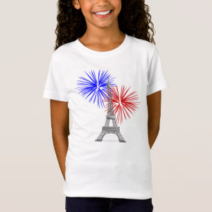Eiffeltoren met vuurwerk t-shirt