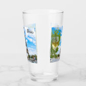 Eiffeltoren met witte wijn glas (Rechts)