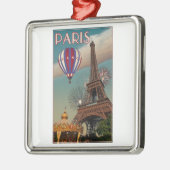 Eiffeltoren Metalen Ornament (Links)