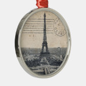 Eiffeltoren Metalen Ornament (Rechts)