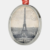 Eiffeltoren Metalen Ornament (Links)