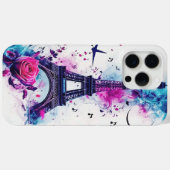 Eiffeltoren & Muziek Case-Mate iPhone Case (Achterkant (horizontaal))