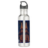 Eiffeltoren na Kaart Roestvrij stalen flesje Waterfles (Achterkant)