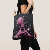 Eiffeltoren Nacht Maan Tote Bag (Dichtbij)