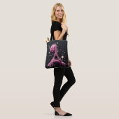 Eiffeltoren Nacht Maan Tote Bag (Op model)