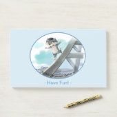 Eiffeltoren Notities 10 "x 6" - Fun Post-it® Notes (Op bureau)