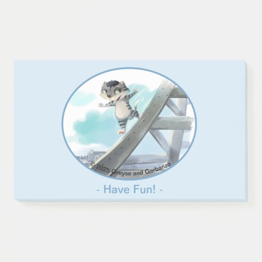 Eiffeltoren Notities 10 "x 6" - Fun Post-it® Notes (Voorkant)