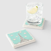 Eiffeltoren, onderzetters ter illustratie van stee (Zijkant)