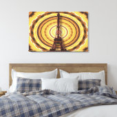Eiffeltoren op Abstracte achtergrond Canvas Afdruk (Insitu (Slaapkamer))