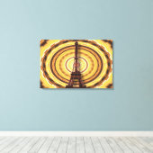 Eiffeltoren op Abstracte achtergrond Canvas Afdruk (Insitu (Houten vloer))