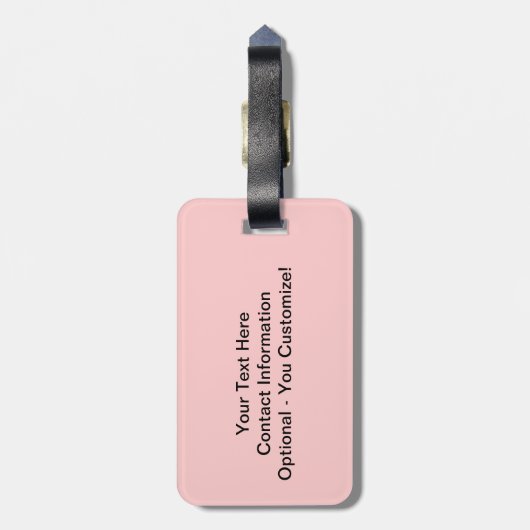 Eiffeltoren op Sunset Paris Custom Bagagelabel (Achterkant verticaal)