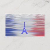 Eiffeltoren op Tricolor Visitekaartje (Achterkant)