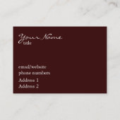 Eiffeltoren op zonsonderste  stijl #2 visitekaartje (Achterkant)