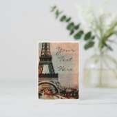 Eiffeltoren op zonsopgang stijl #2 visitekaartje (Staand voorkant)