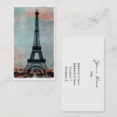 Eiffeltoren op zonsopgang  stijl #3 visitekaartje (Voorkant / Achterkant)
