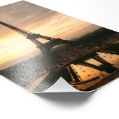 Eiffeltoren op zonsopgang van de Trocadero Foto Afdruk (Hoek)