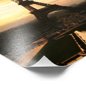 Eiffeltoren op zonsopgang van de Trocadero Foto Afdruk (Hoek)