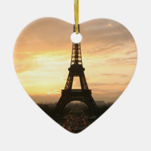 Eiffeltoren op zonsopgang van de Trocadero Keramisch Ornament