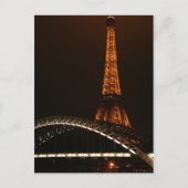 Eiffeltoren over de zegen briefkaart (Voorkant)
