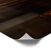 Eiffeltoren over het Nacht-luchtruim Poster (Hoek)