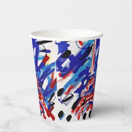 Eiffeltoren Papieren Bekers (Achterkant)