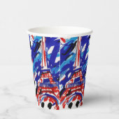 Eiffeltoren Papieren Bekers (Rechts)