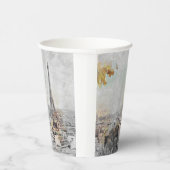 Eiffeltoren Papieren Bekers – Paris Frankrijk Fees (Rechts)