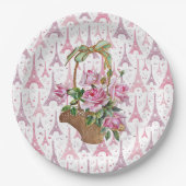 Eiffeltoren papieren kommen papieren bordje (Voorkant)