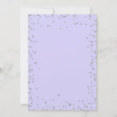 Eiffeltoren Parels,Diamanten Frame Lavendel Kaart (Achterkant)