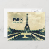 Eiffeltoren, Parijs, 1889 Briefkaart (Voorkant / Achterkant)