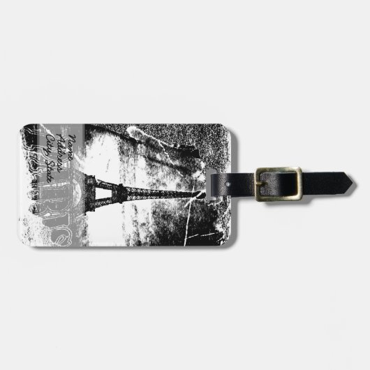  Eiffeltoren Parijs 2 Bagagelabel (Voorkant horizontaal)