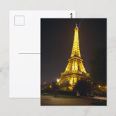 Eiffeltoren Parijs Ansichtkaart Briefkaart (Voorkant / Achterkant)
