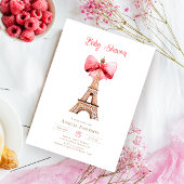 Eiffeltoren Parijs Baby shower Invitation Kaart