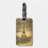  Eiffeltoren Parijs Bagagelabel (Achterkant verticaal)