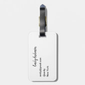  Eiffeltoren, Parijs Bagagelabel (Achterkant verticaal)