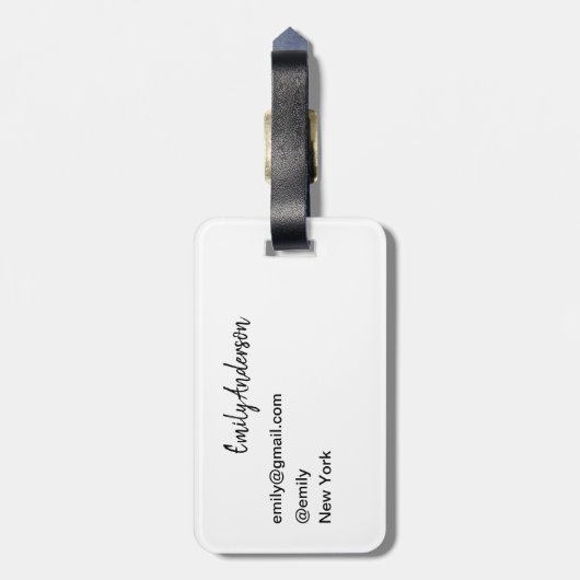  Eiffeltoren, Parijs Bagagelabel (Achterkant verticaal)