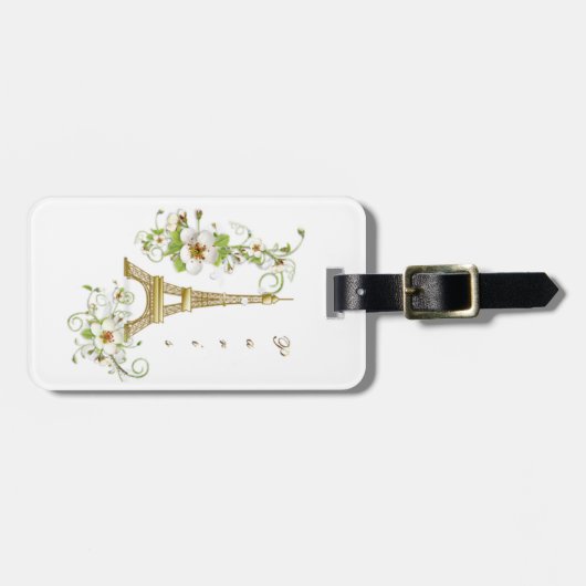 Eiffeltoren/Parijs Bagagelabel (Voorkant horizontaal)