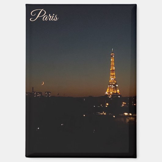 Eiffeltoren Parijs bij zonsondergang Magneet (Voorkant)