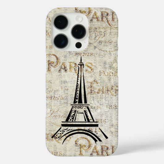 Eiffeltoren Parijs Briefkaart Design Case-Mate iPhone Case (Achterkant)