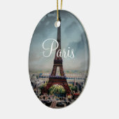  Eiffeltoren Parijs Briefkaart Keramisch Ornament (Links)