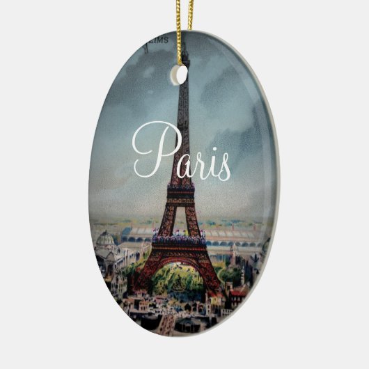  Eiffeltoren Parijs Briefkaart Keramisch Ornament (Links)