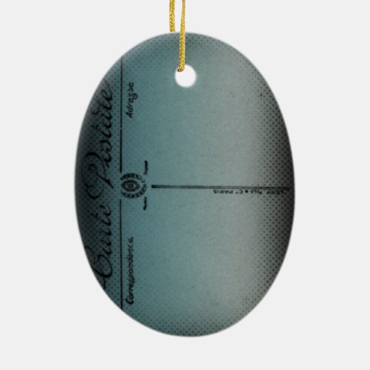  Eiffeltoren Parijs Briefkaart Keramisch Ornament (Achterkant)