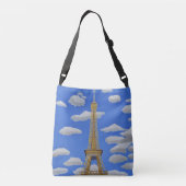 Eiffeltoren Parijs Crossbody Tas (Achterkant)