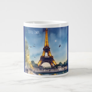 Eiffeltoren, Parijs, een magische nacht in de Eiff Grote Koffiekop