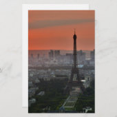 Eiffeltoren Parijs Europa Reis Briefpapier (Voorkant / Achterkant)
